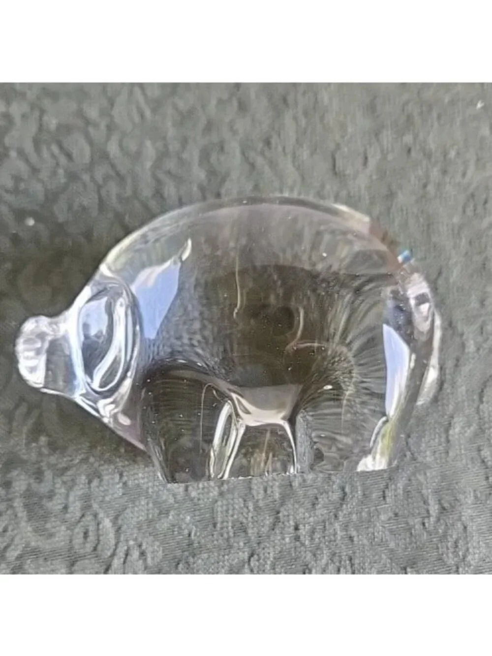Clear Crystal Pig Figurine 3